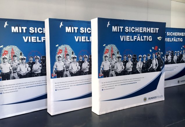 Pared de exposición - Easy Fabric - Bundespolizei Pared de exposición - Easy Fabric - Bundespolizei